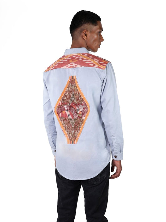 Fire Born Patchwork Shirt