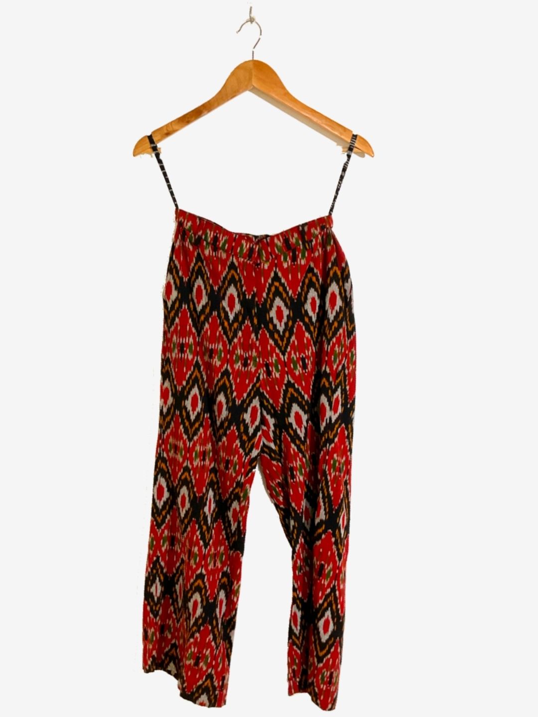 Ruby red ikat pants