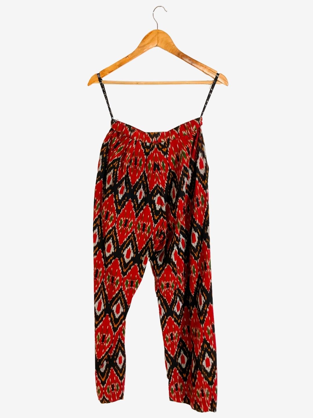 Ruby red ikat pants