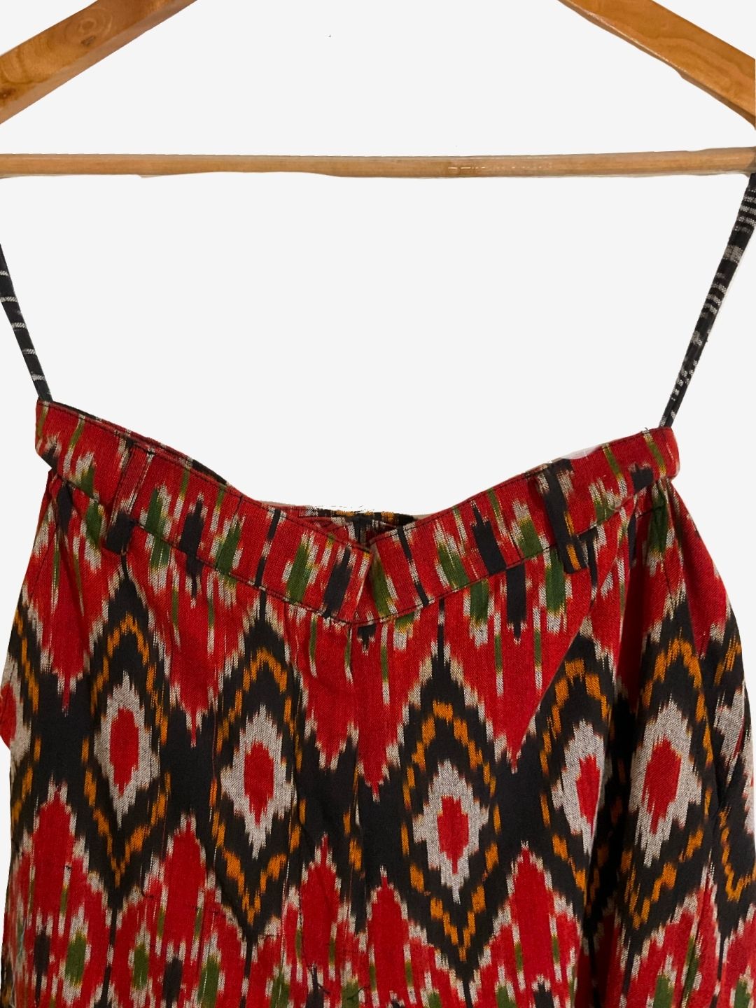 Ruby red ikat pants