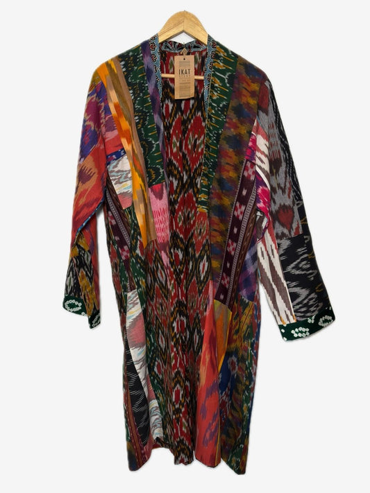 Ikat patchwork Kimono