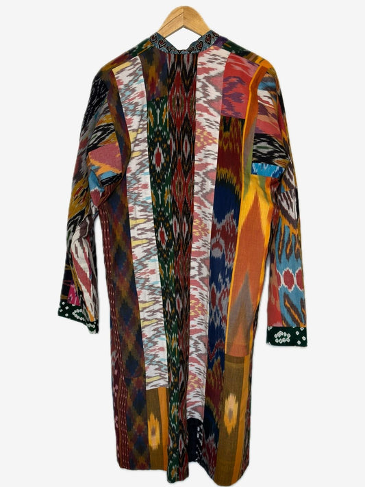 Ikat patchwork Kimono