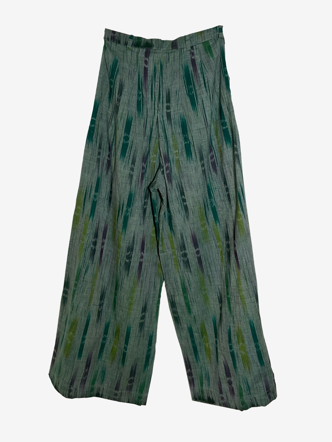 Bottle Green Ikat Pants