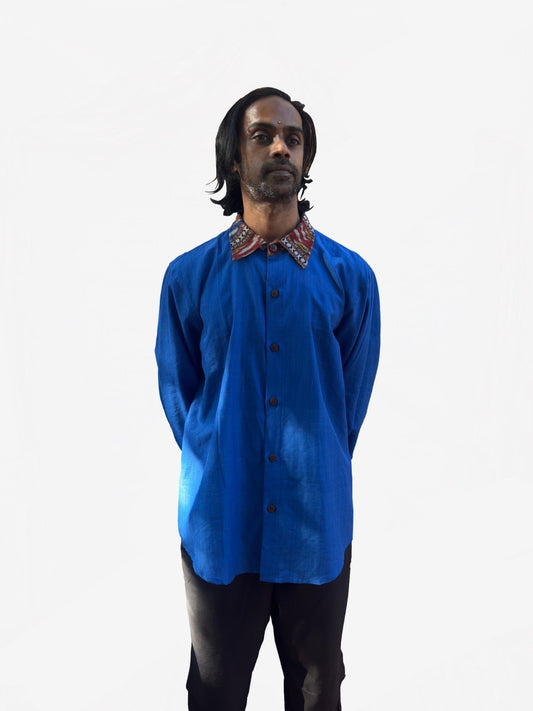 Blue Sambalpuri Ikat Shirt