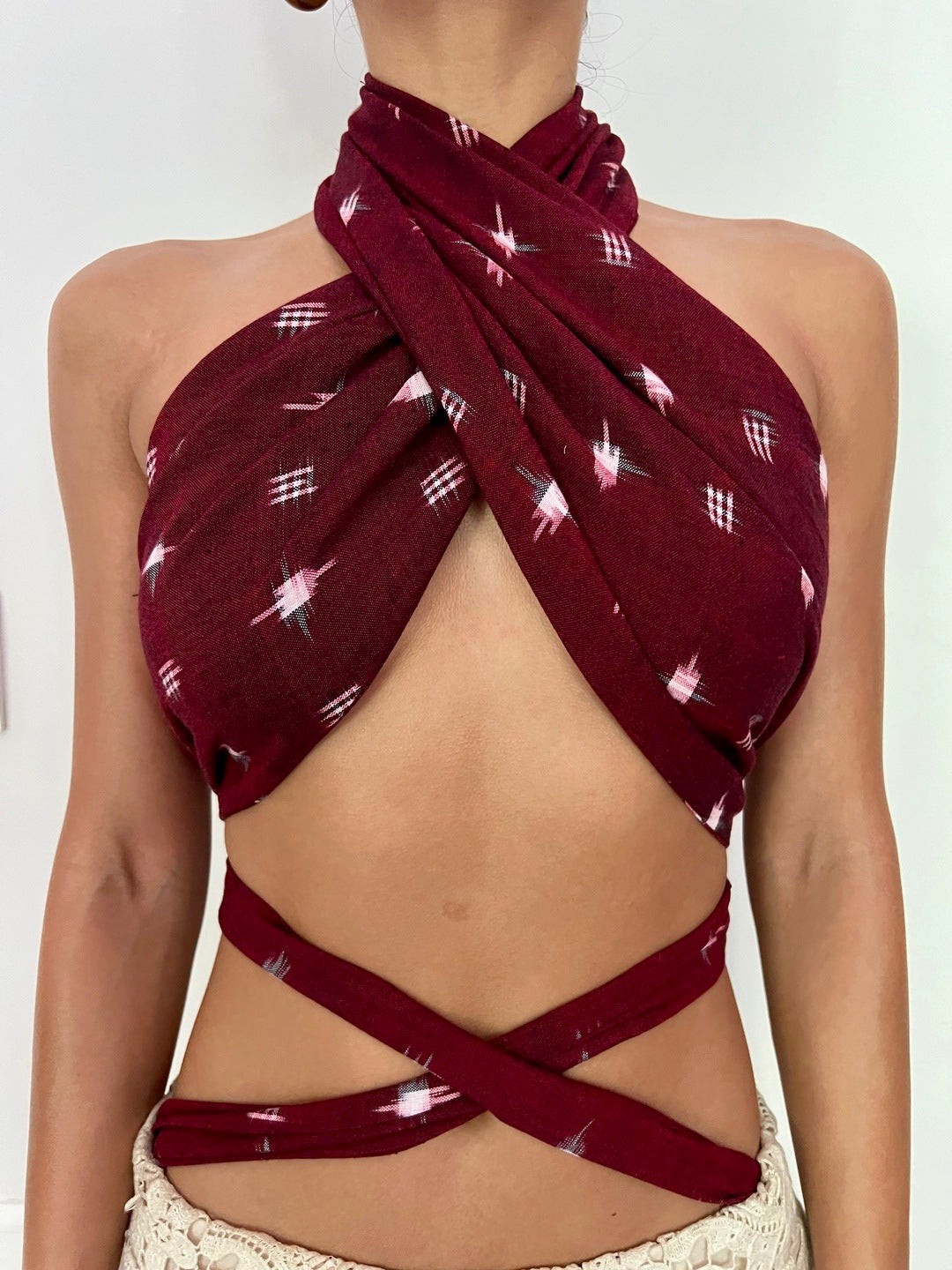 Halter Wrap Top